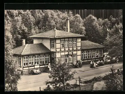 AK Finsterbergen /Thür. Wald, Partie an der Steigermühle