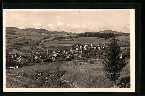 AK Gersfeld /Rhön, Ortsansicht mit Eierhauck und Dammersfeld