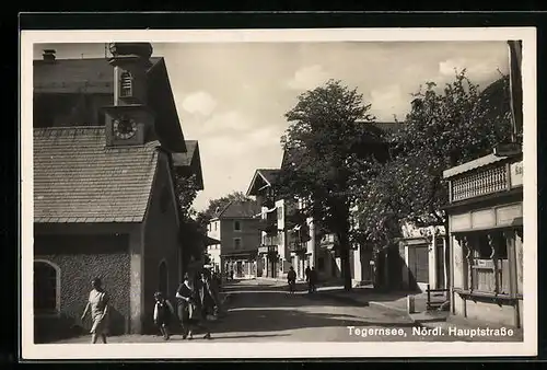 AK Tegernsee, Partie in der Nördl. Hauptstrasse