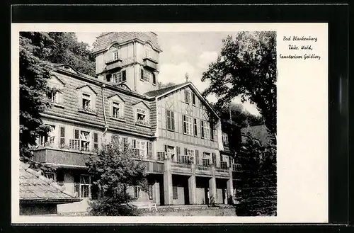 AK Bad Blankenburg, Sanatorium Goldberg