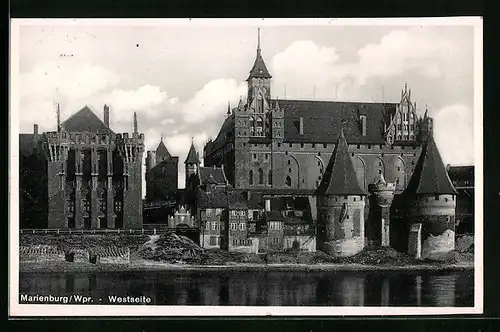 AK Marienburg / Wpr., Marienburg, Westseite