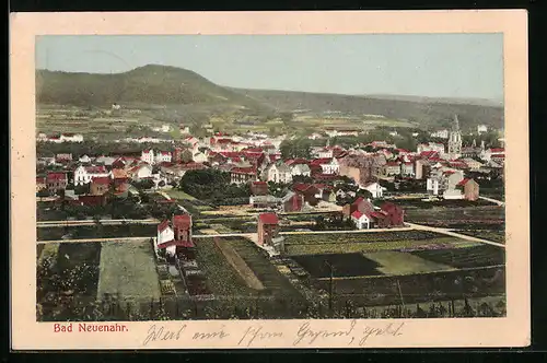 AK Bad Neuenahr, Generalansicht der Stadt, die Kirche am Stadtrand