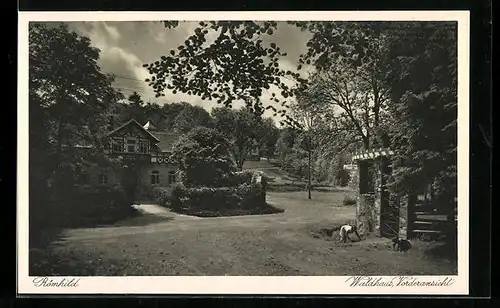 AK Römhild, Gasthaus Waldhaus Vorderansicht