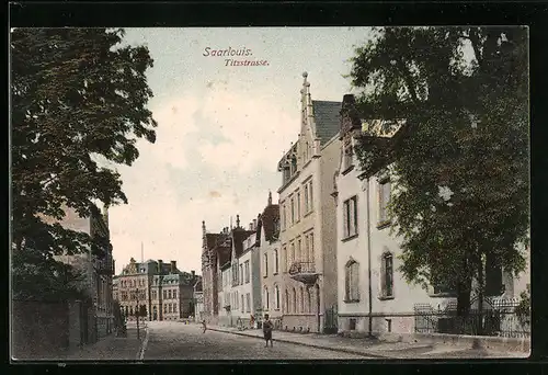 AK Saarlouis, Blick auf die Titzstrasse