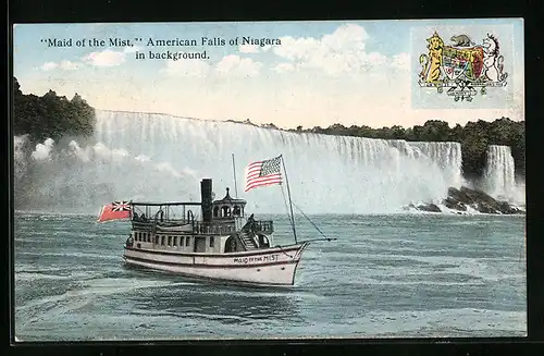 AK Maid of the Mist, American Falls of Niagara, Coat of Arms