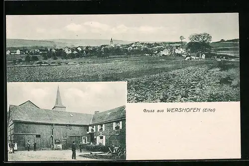 AK Wershofen /Eifel, Teilansicht, Ortspartie