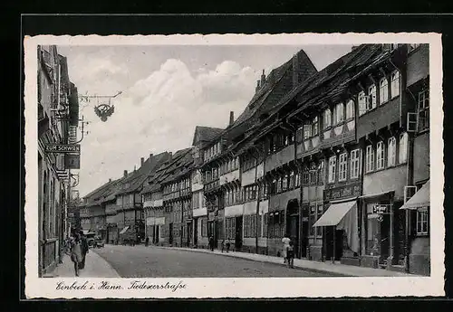 AK Einbeck i. Hann., Blick auf die Tiedeseerstrasse