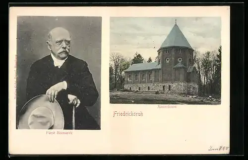 AK Friedrichsruh, Mausoleum des Fürsten Bismarck, Portrait