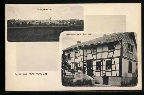 AK Marmagen, Gasthaus Ww. Pet. Milz, Totalansicht vom Ort