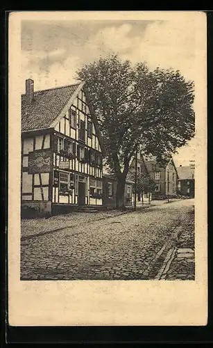 AK Bergneustadt /Rhld., Restaurant Otto Höstermann, Reklame für Stollwerck Schokolade