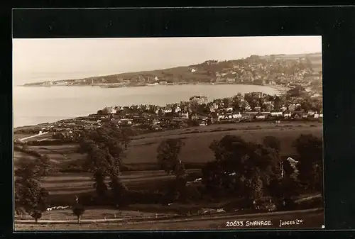 AK Swanage, Totalansicht aus der Vogelschau