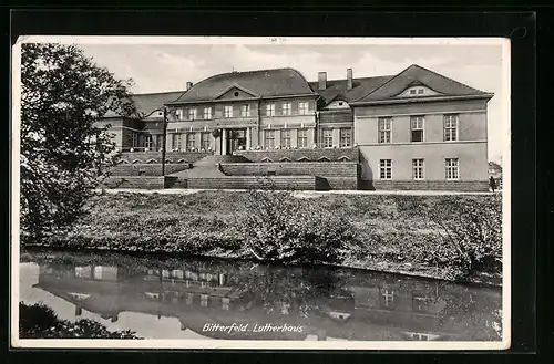 AK Bitterfeld, Blick zum Lutherhaus