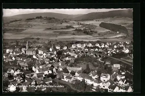 AK Hartenrod /Schelderwald, Ortsansicht mit Kirche