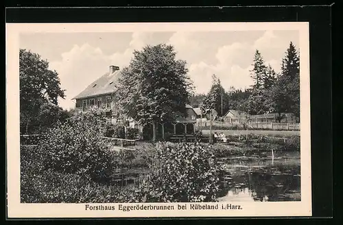 AK Rübeland i. Harz, Forsthaus Eggeröderbrunnen