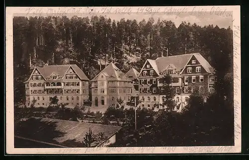 AK Calmbach, Blick auf die Heilstätte Charlottenhöhe