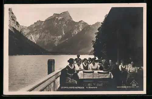 AK Eisenerz, Leopoldsteinersee mit Bergpanorama