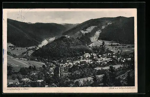 AK Leutenberg i. Thür., Blick von der Wandslebhütte