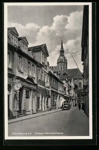 AK Naumburg a. S., Partie in der Grossen Wenzelstrasse