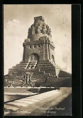 AK Leipzig, Völkerschlachtdenkmal, Blick auf das Fundament