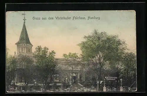 AK Hamburg, Gasthaus Winterhuder Fährhaus