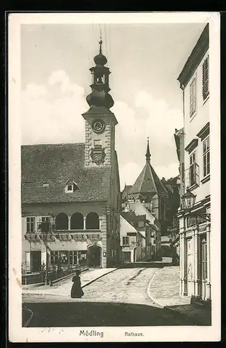 AK Mödling, am Rathaus