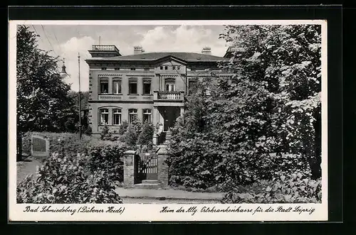 AK Bad Schmiedeberg / Dübener Heide, Heim der Allg. Ortskrankenkasse für die Stadt Leipzig