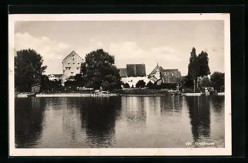 AK Greifensee, Ortspartie am Seeufer