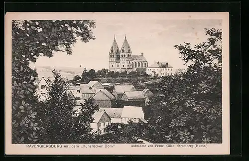 AK Ravengiersburg / Hunsrück, Ortsansicht mit dem Hunsrücker Dom