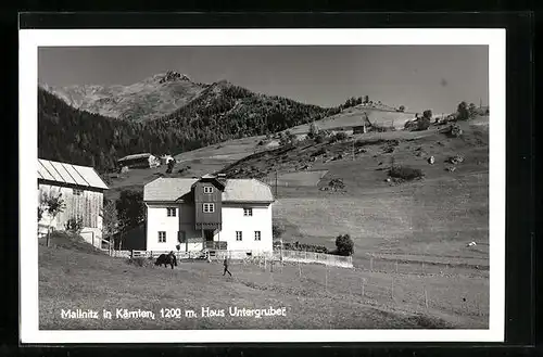 AK Mallnitz, Blick auf das Haus Untergruber