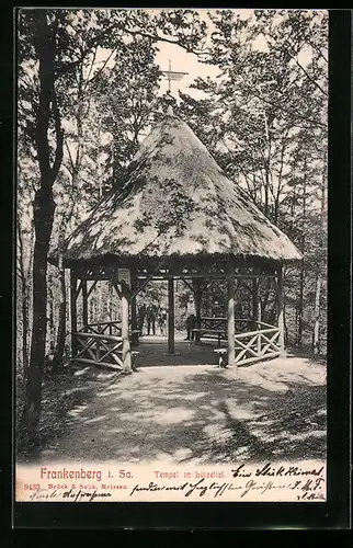 AK Frankenberg i. Sa., Tempel im Lützeltal