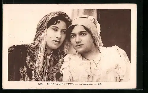 AK Mauresques, Zwei arabische Frauen