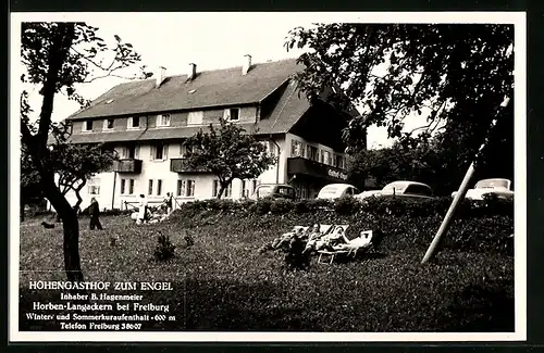 AK Horben-Langackern bei Freiburg, Gasthof Zum Engel