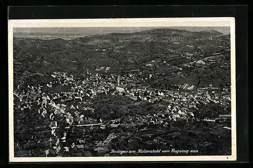 AK Ihringen am Kaiserstuhl, Gesamtansicht vom Flugzeug aus