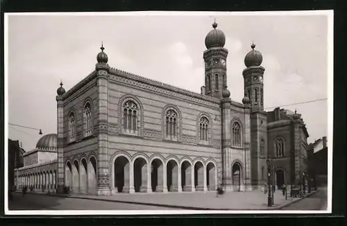 AK Budapest, Dohanygassener Tempel, Synagoge