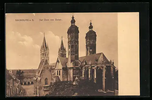 AK Naumburg a. S., Der Dom von Osten