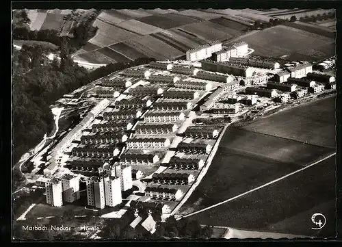 AK Marbach /Neckar, Hörnle, Fliegeraufnahme