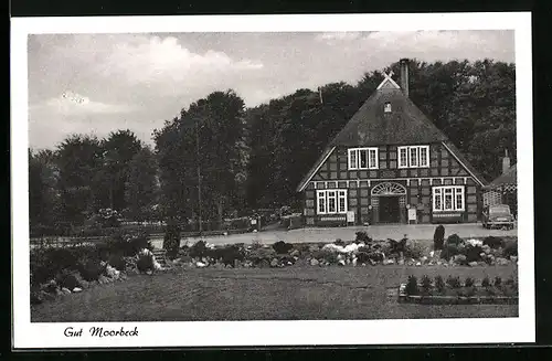 AK Moorbeck über Wildeshausen, Gasthaus Gut Moorbeck, Bes. G. Stolle