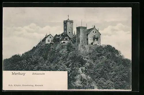 AK Eisenach, Wartburg, Südwestseite