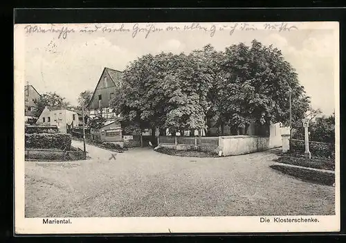 AK Mariental bei Ostritz, Gasthaus-Pension Klosterschenke Martha Hiltscher