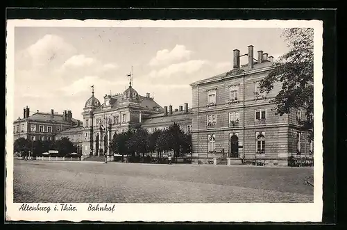 AK Altenburg i. Thür., Blick zum Bahnhof