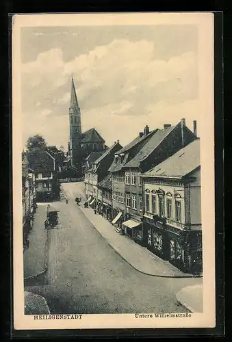 AK Heiligenstadt, Untere Wilhelmstrasse, Kirche