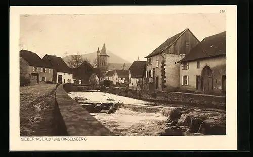 AK Niederhaslach, Strassenpartie und Ringelsberg, Der Krieg 1914-15