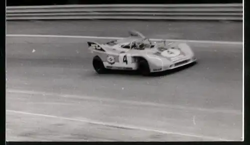 Fotografie Auto Porsche, Rennwagen mit Startnummer 4 beim 1000 KM Rennen Nürburgring