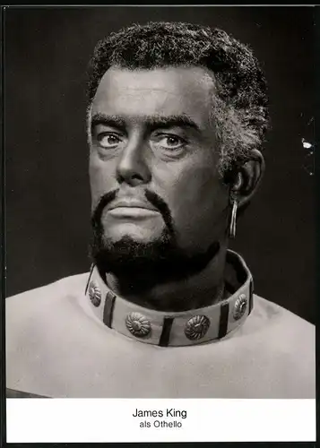 Fotografie Ilse Buhs, Berlin, Portrait Schauspieler James King als Othello