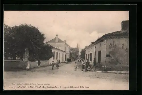 AK Lamothe-Montravel, Avenue de l`Eglise et de la Gare