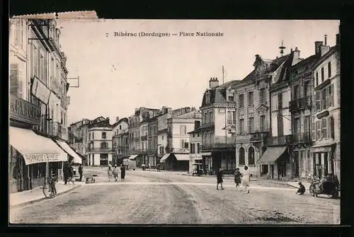 AK Ribérac, Place Nationale