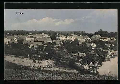 AK Zechlin, Ortsansicht aus der Vogelschau