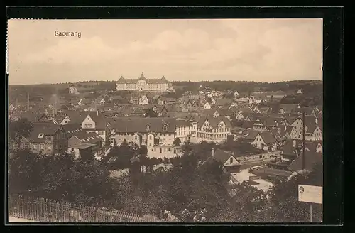 AK Backnang, Panorama aus der Vogelschau