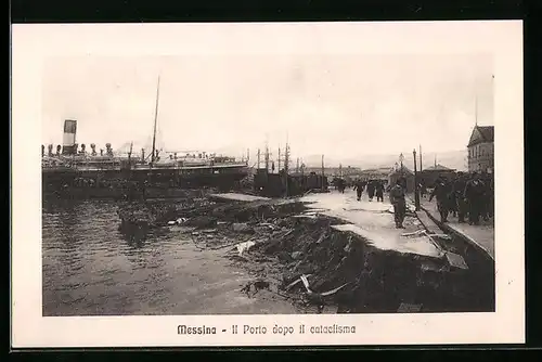 AK Messina, Il Porto dopo il cataclisma, Erdbeben