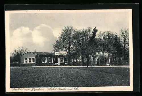 AK Löbsal b. Diesbar, Gasthaus zum Jägerheim